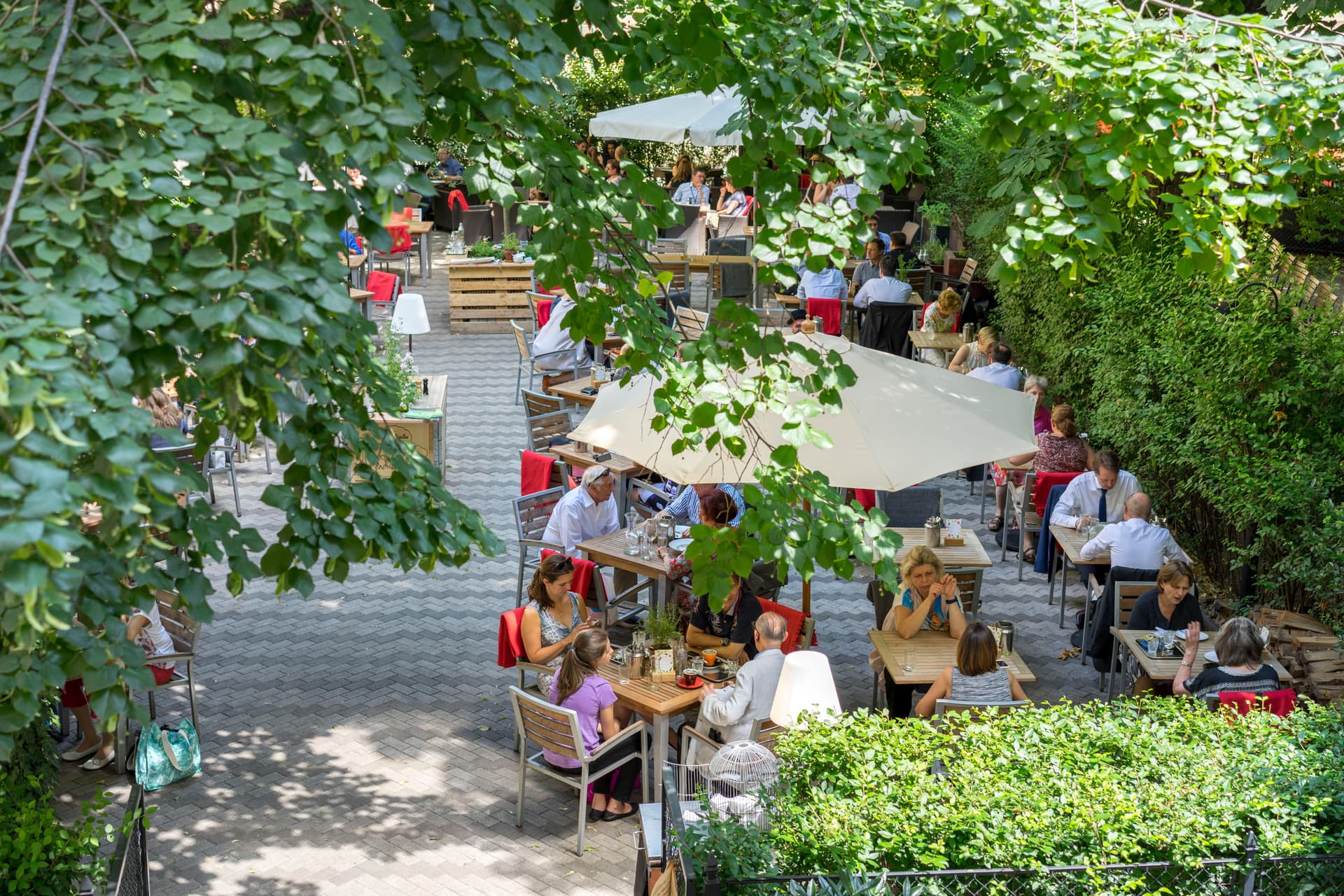 Gastgarten Wien - Vogelperspektive